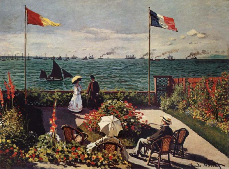 Claude Monet Terrace at Sainte oil painting picture